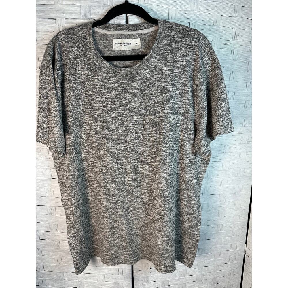 Abercrombie & Fitch women’s T-shirt, super soft normcore cozycore gray casual